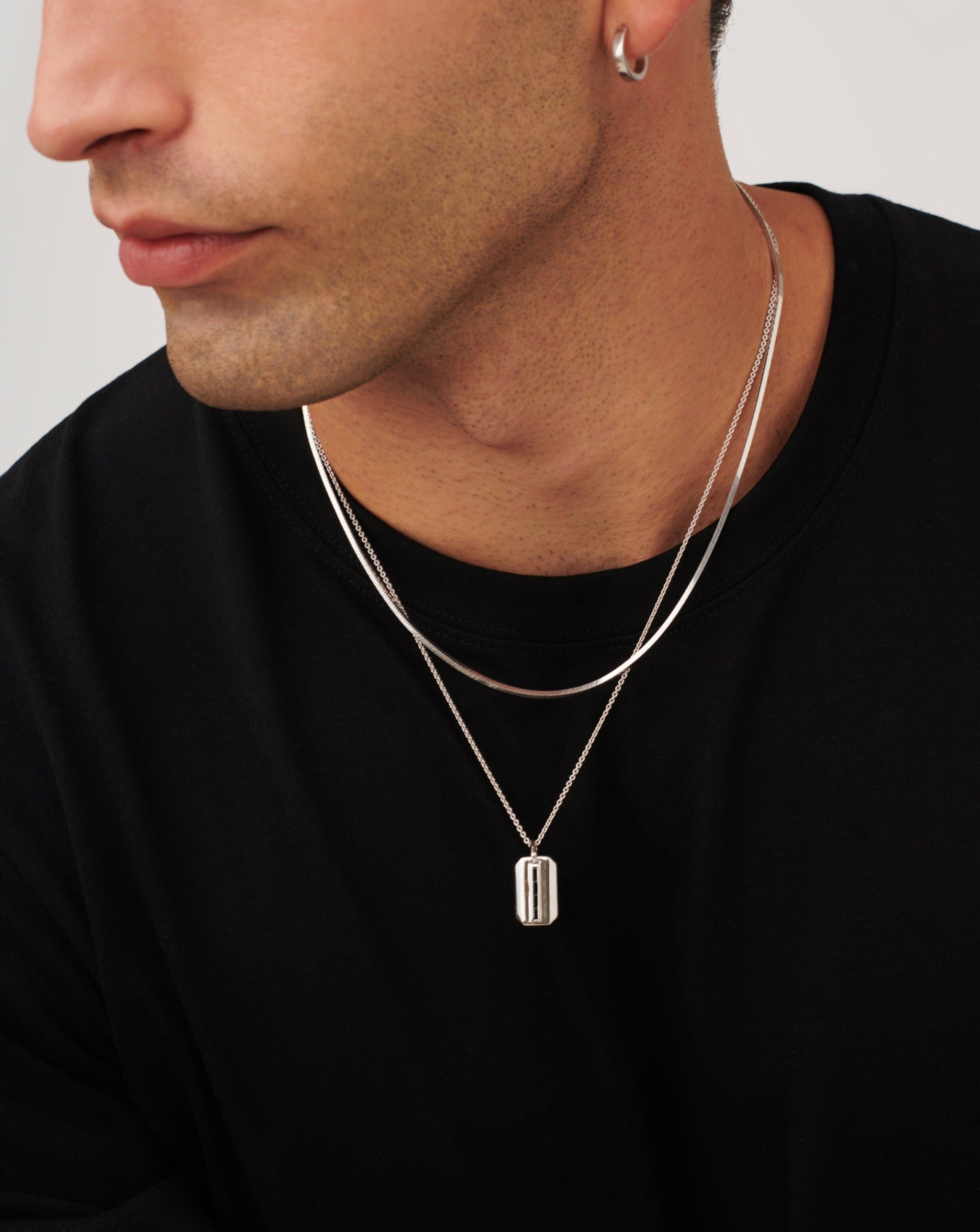 925 Sterling Silver Men's Kabbalah Necklace With Black Onyx Stone, Jewelry  | Judaica Webstore