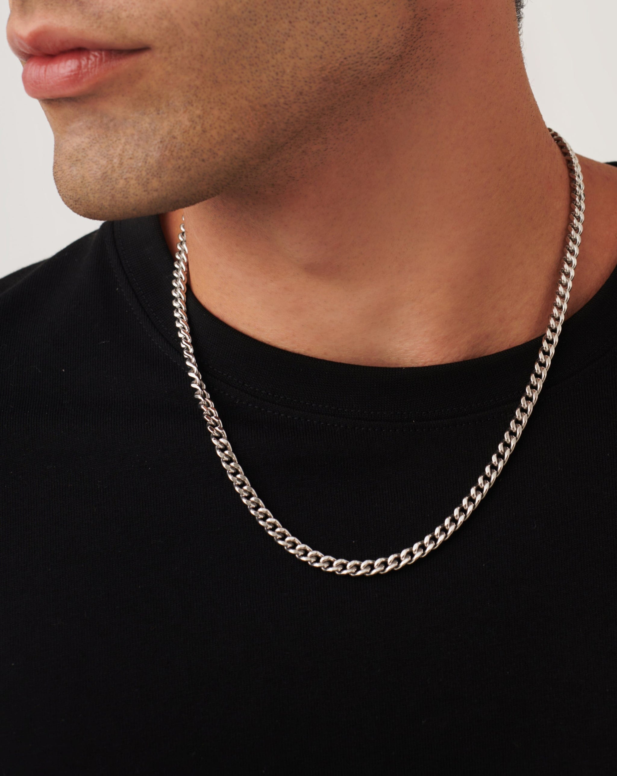 Stainless Steel Curb Chain Necklace | Stainless Steel Curb Necklace Gold -  1 - Aliexpress