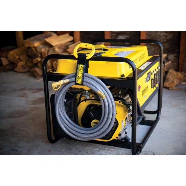 Champion Power Equipment 10,000/8,000-Watt Electric Start Gasoline Propane and Natural Gas Tri-Fuel Portable Generator, CO Shield, NG/LPG Hoses