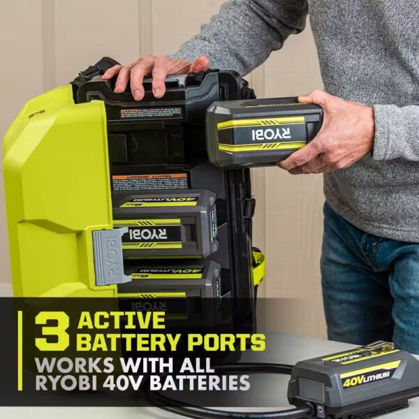 RYOBI 30 in. 80-Volt HP Brushless Battery Electric Cordless Zero Turn Mower, Blower, Backpack Battery – Batteries and Chargers