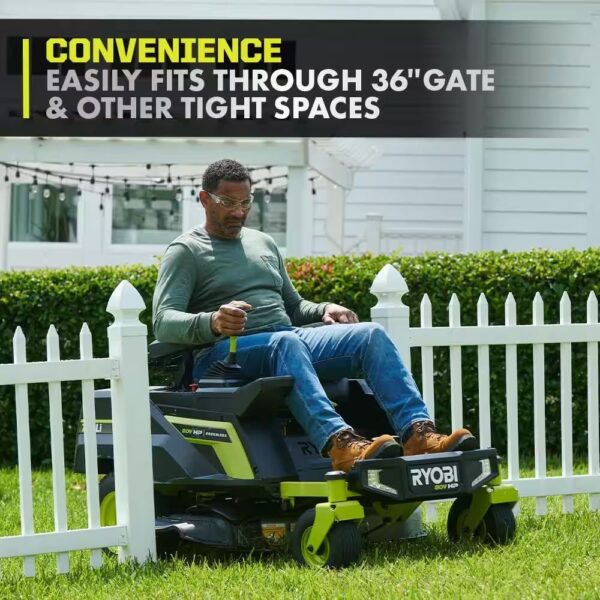 RYOBI 80V HP Brushless 30 in. Battery Electric Cordless Zero Turn Riding Mower with (2) 80V 10 Ah Batteries and Charger