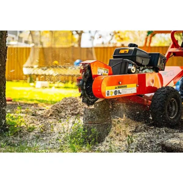 DK2 14 in. 14 HP Gas Powered Commercial Stump Grinder with Electric Start & Towbar