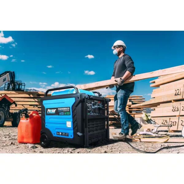 Pulsar 9,500-Watt Super Quiet Dual Fuel Inverter Generator with CO Alert and Remote Start