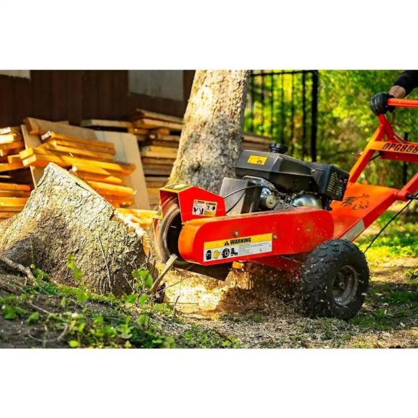 DK2 14 in. 14 HP Gas Powered Commercial Stump Grinder with Electric Start & Towbar