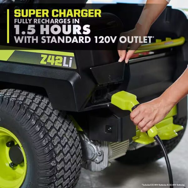 RYOBI 80V HP Brushless 30 in. Battery Electric Cordless Zero Turn Mower with (2) 80V 10 Ah Batteries, Charger, Bagger w/Boost