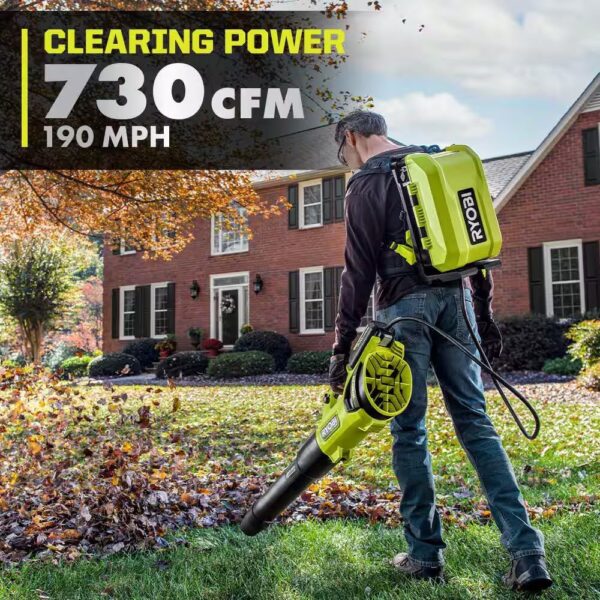 RYOBI 54 in. 80-Volt HP Brushless Battery Electric Cordless Zero Turn Mower, Blower, Backpack Battery – Batteries and Chargers