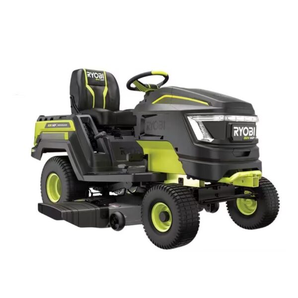 RYOBI 80V HP Brushless 46 in. Battery Electric Cordless Riding Lawn Tractor with (3) 80V 10Ah Batteries and Charger