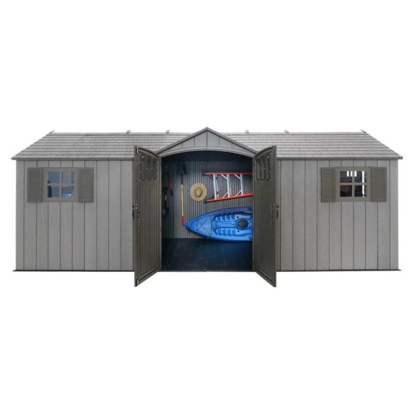 Lifetime 20 Ft. X 8 Ft. Outdoor Storage Shed – 60351