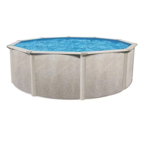 Aquarian 18-ft x 18-ft x 52-in Metal Frame Round Above-Ground Pool with Filter Pump and Ladder