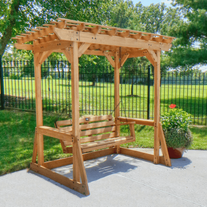 Gorgeous Cedar Pergola Swing