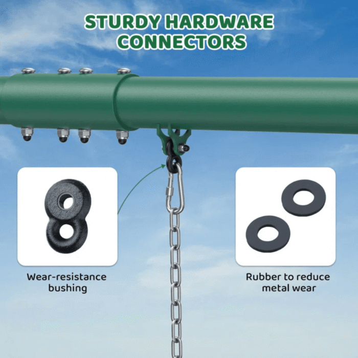Heavy Duty Metal Swing Set
