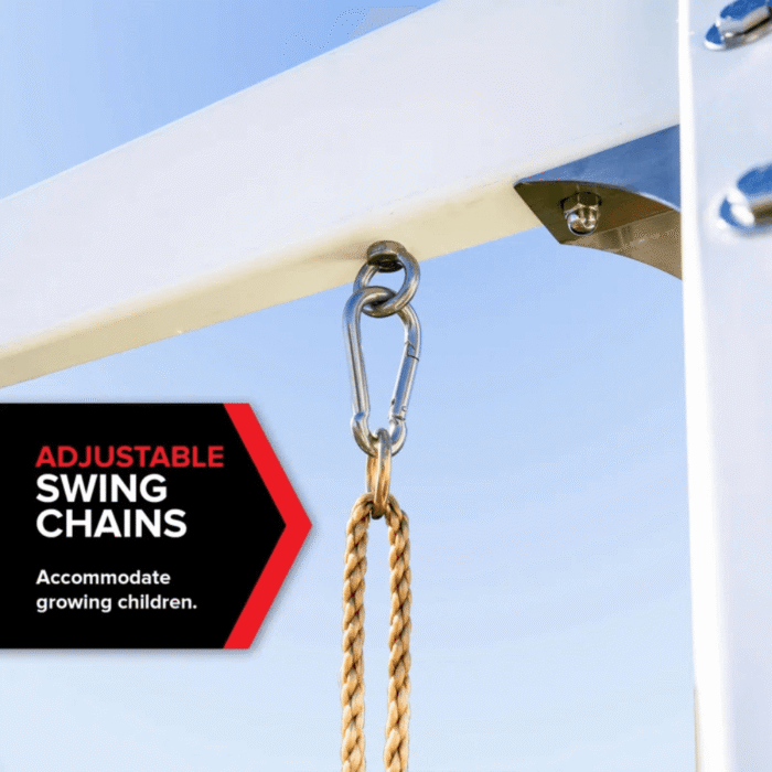 Sportspower 7ft Vinyl Wood Swing Set