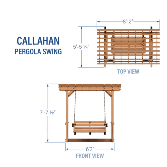 Gorgeous Cedar Pergola Swing