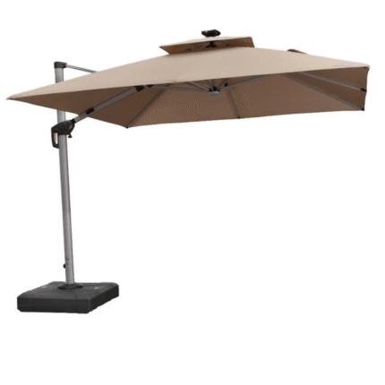 Double Top Solar Patio Umbrella