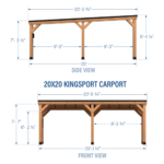 Kingsport Cedar Wood Carport
