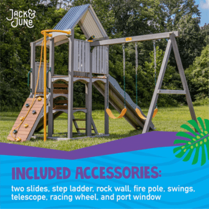 Haven Wooden Swing Set Playhouse
