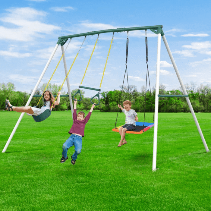 Heavy Duty Metal Swing Set