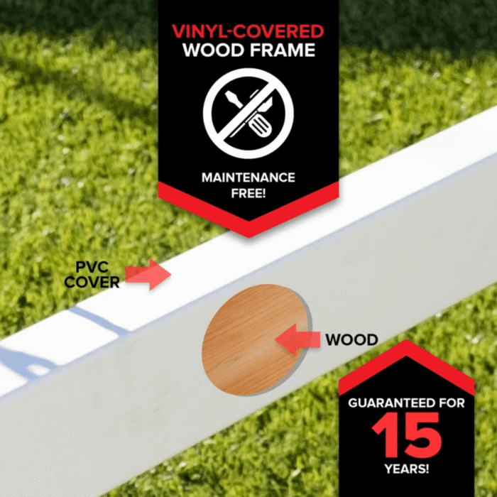 Sportspower 7ft Vinyl Wood Swing Set