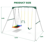 Heavy Duty Metal Swing Set