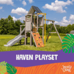 Haven Wooden Swing Set Playhouse