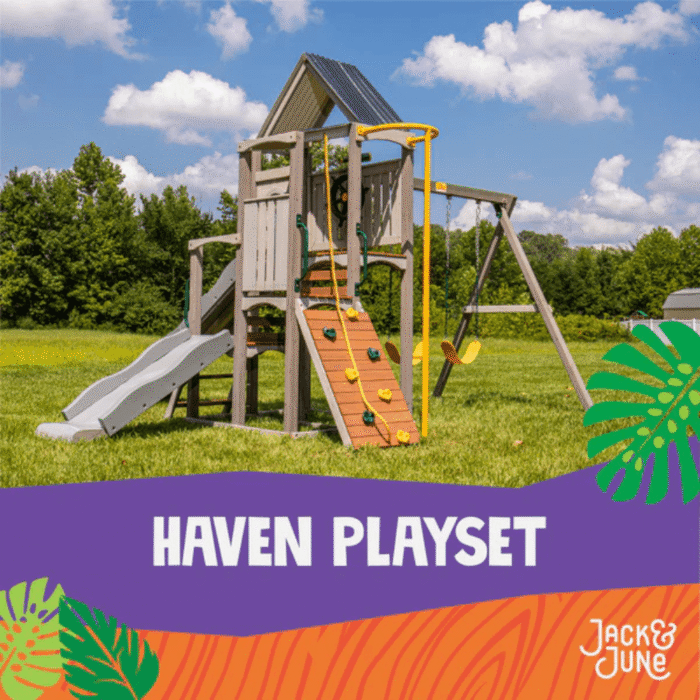 Haven Wooden Swing Set Playhouse
