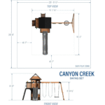 Canyon Creek Cedar Swing Set