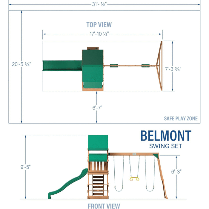Belmont Swing Playset Fun