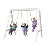 Sportspower 7ft Vinyl Wood Swing Set