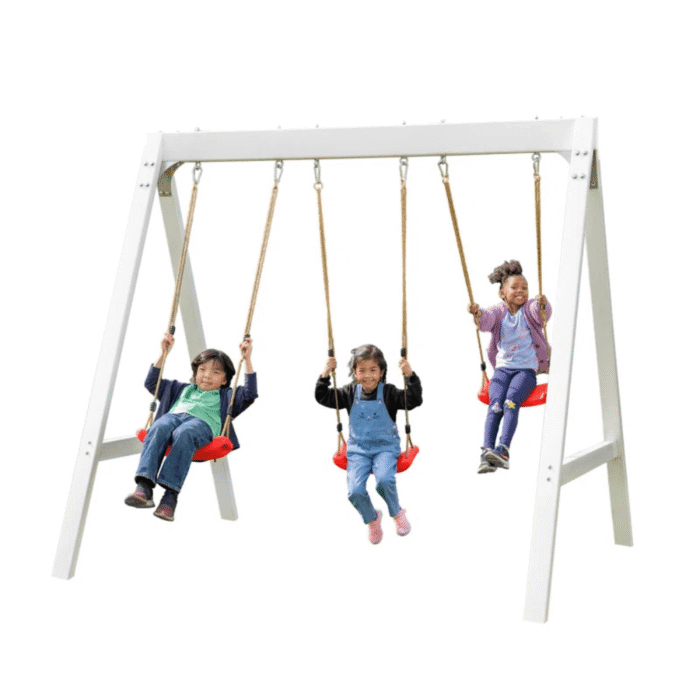 Sportspower 7ft Vinyl Wood Swing Set