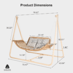 2 Seat Cloud Swing Chair