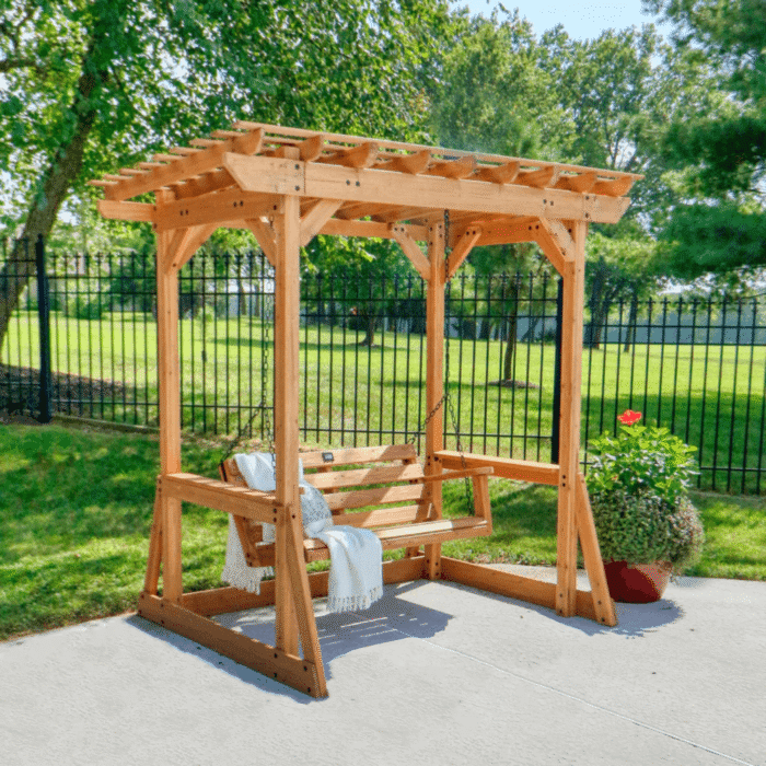 Gorgeous Cedar Pergola Swing