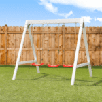 Sportspower 7ft Vinyl Wood Swing Set
