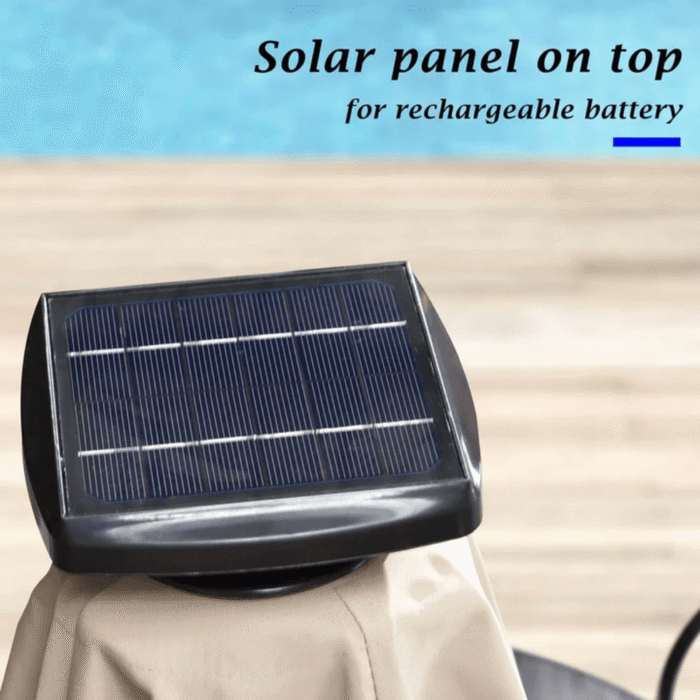 Double Top Solar Patio Umbrella
