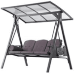 Purple Leaf 3-Seat Patio Swing
