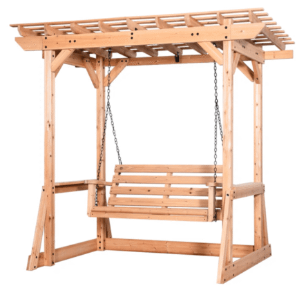 Gorgeous Cedar Pergola Swing