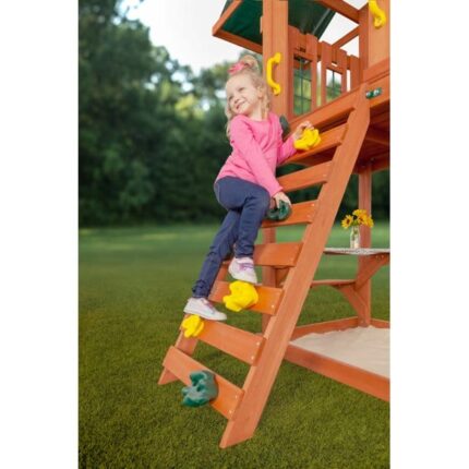 Cedar Cottage Wooden Swing Set