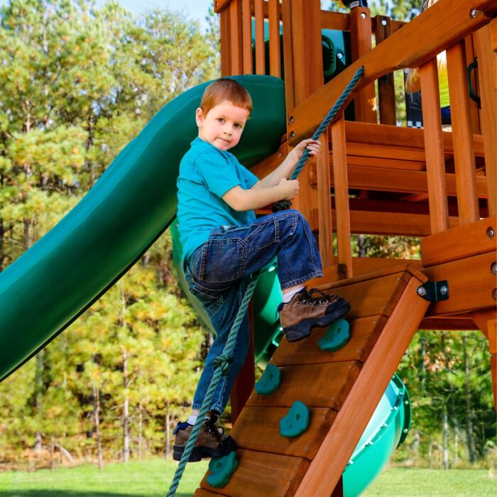 Gorilla Playsets Empire Extreme Swing Set with Monkey Bars & 3 Slides