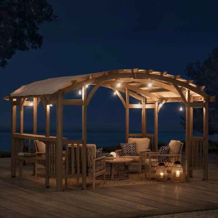Sunjoy Bellucci Outdoor Cedar Pergola