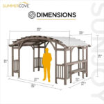 Sunjoy Bellucci Outdoor Cedar Pergola