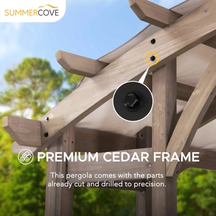 Sunjoy Bellucci Outdoor Cedar Pergola