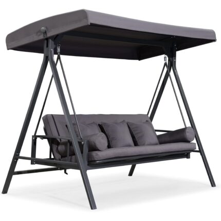Purple Leaf 3-Seat Patio Swing