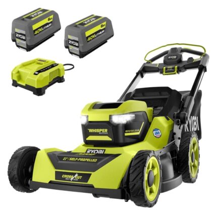 RYOBI 40V HP Brushless Whisper 21" Lawn Mower