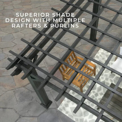 Backyard Steel Pergola 16x12