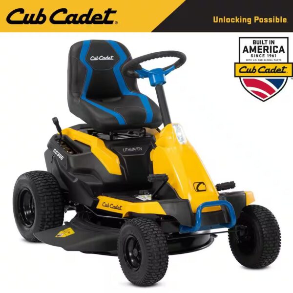 Cub Cadet 30 in. 56-Volt MAX 30 Ah Battery Lithium-Ion Electric Drive Cordless Riding Lawn Tractor with Mulch Kit Included