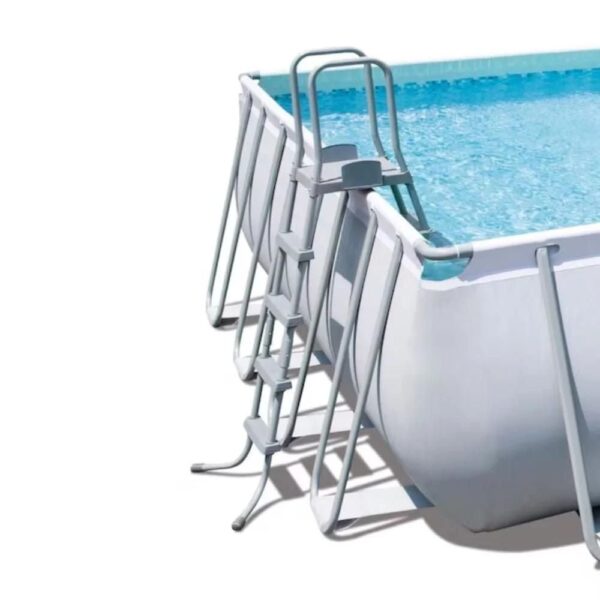 Bestway 31-ft x 16-ft x 52-in Metal Frame Rectangle Above-Ground Pool with Filter Pump,Ground Cloth,Pool Cover and Ladder