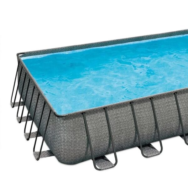 Summer Waves 32ft x 16ft x 52in Rectangle Frame Above Ground Swimming Pool Set