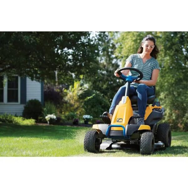 Cub Cadet 30 in. 56-Volt MAX 30 Ah Battery Lithium-Ion Electric Drive Cordless Riding Lawn Tractor with Mulch Kit Included