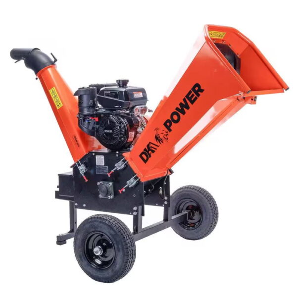 DK2 6 in. 14 HP Gas Powered Kohler Engine Certified Commercial Chipper Shredder with Extended Axles and Trailer Tow Hitch