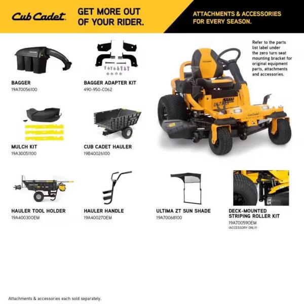 Cub Cadet Ultima ZTS2 54 in. Fabricated Deck 24HP V-Twin Kohler 7000 PRO Series Engine Dual Hydro DriveGas Zero Turn Riding Mower