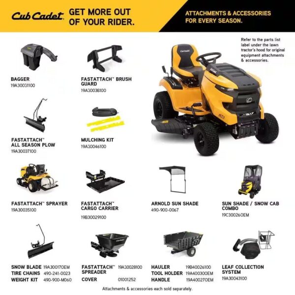 Cub Cadet XT1 Enduro LT 42 in. 547 cc Engine with IntelliPower Hydrostatic Drive Gas Riding Lawn Tractor